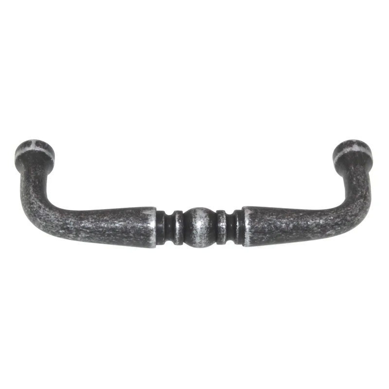 Top Knobs Somerset Cabinet Arch Pull 3" CTC Black Iron M301