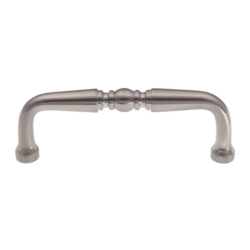 Top Knobs Somerset D Handle Cabinet Arch Pull 3" Ctr Brushed Satin Nickel M300