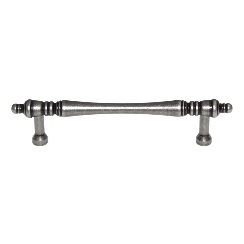 Top Knobs Somerset Finial Cabinet Pull 3 3/4" (96mm) Ctr Pewter Antique M823-96