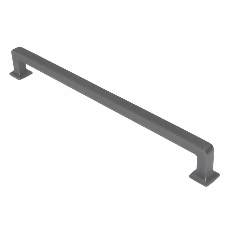 Top Knobs Transcend Ascendra Square Cabinet Pull 9" CTC Ash Gray TK706AG