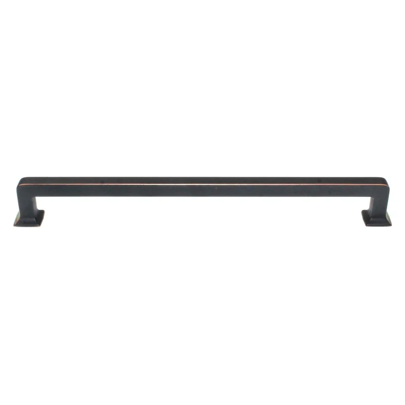 Top Knobs Transcend Ascendra Square Cabinet Pull 9" CTC Umbrio TK706UM