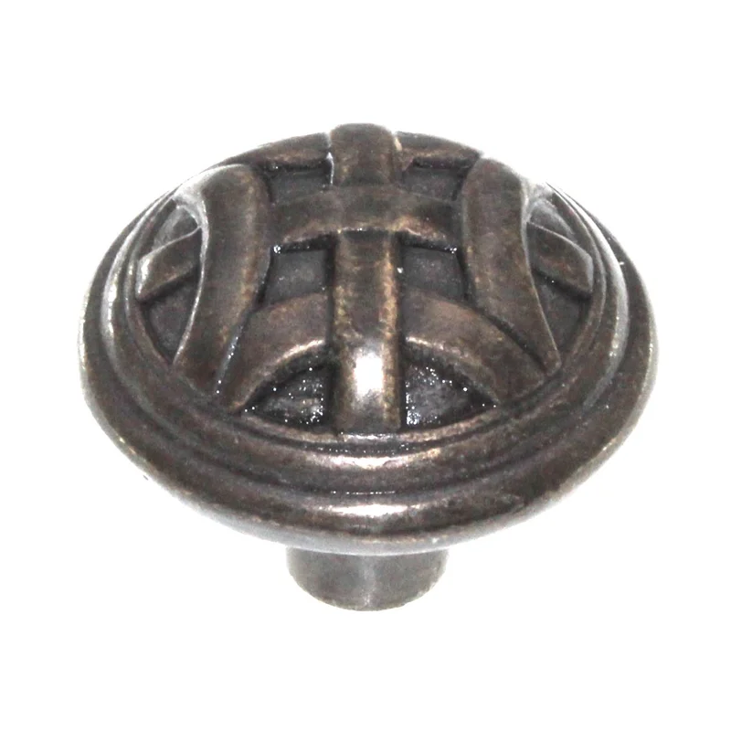 Top Knobs Tuscany Celtic 1 1/4" Mushroom Cabinet Knob German Bronze M160
