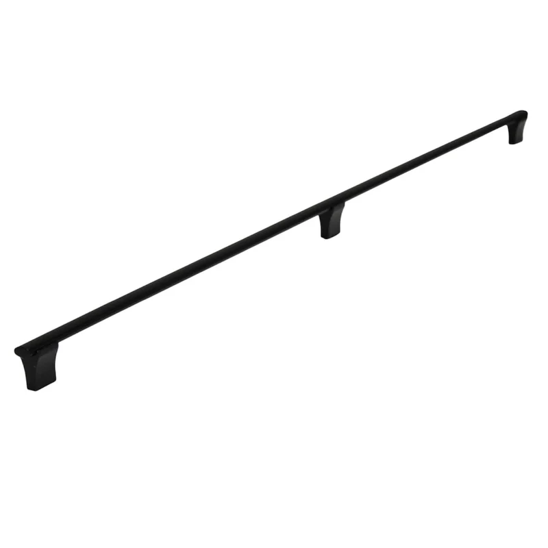 Top Knobs Wellington Steel Appliance Pull 30 1/4" Ctr Flat Black M1102