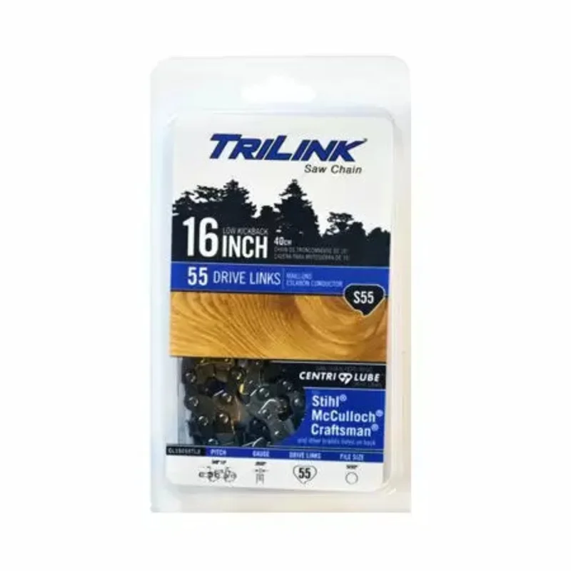 Trilink Saw Chain 16" Semi Chisel Saw Chain - 0.050 in. - 55 Drive Links