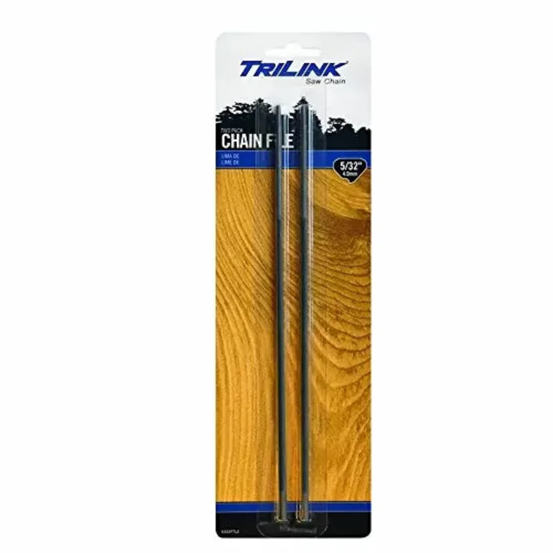 Trilink Saw Chain 5/32" (4.0mm) in 3/8"LP Round Chain Saw Chain Files (2-Pack)