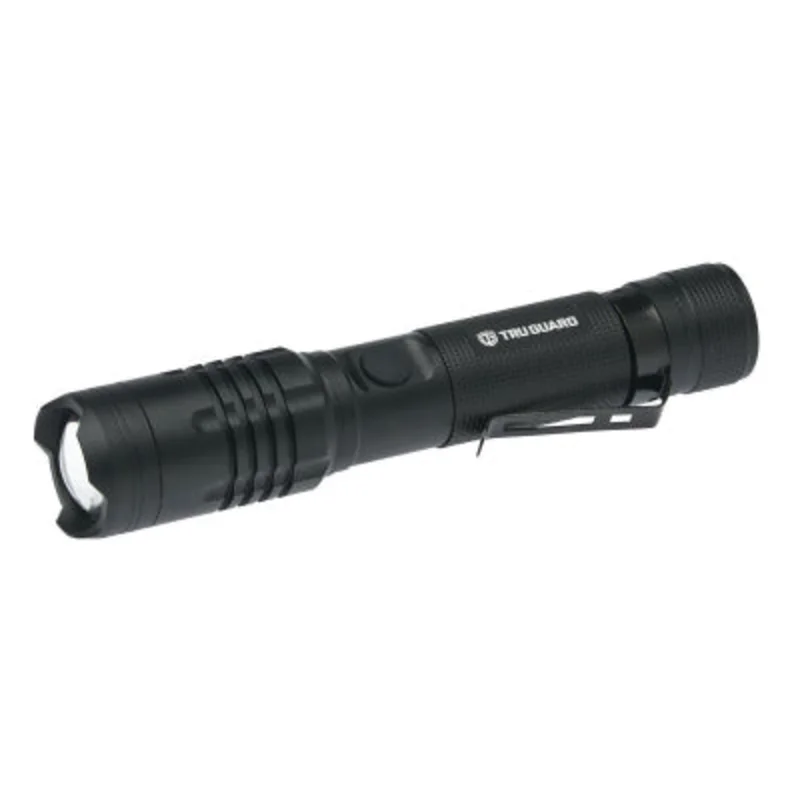Tru-Guard Rechargeable Tactical Flashlight w/ Powerbank 1000 Lumen