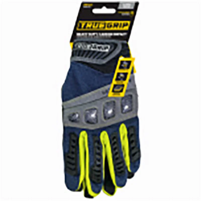 True Grip Heavy-Duty Work Gloves Touchscreen Compatible Knuckle Protection