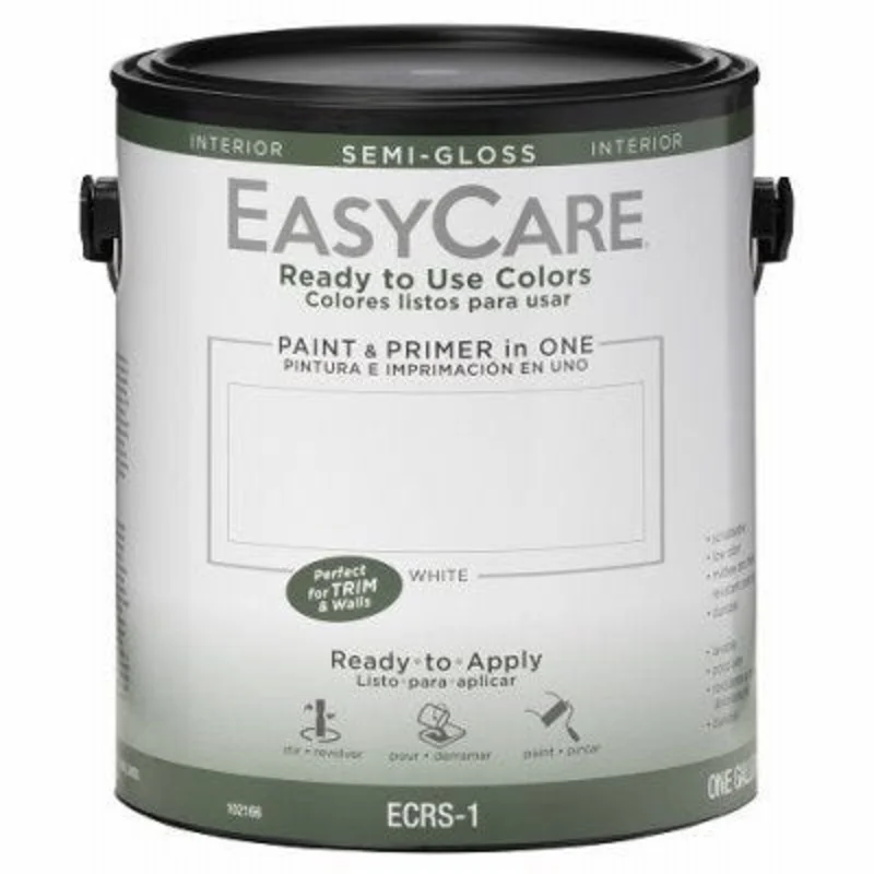 True Value EasyCare Ready To Use Colors Paint & Primer Interior Semi-Gloss Latex White