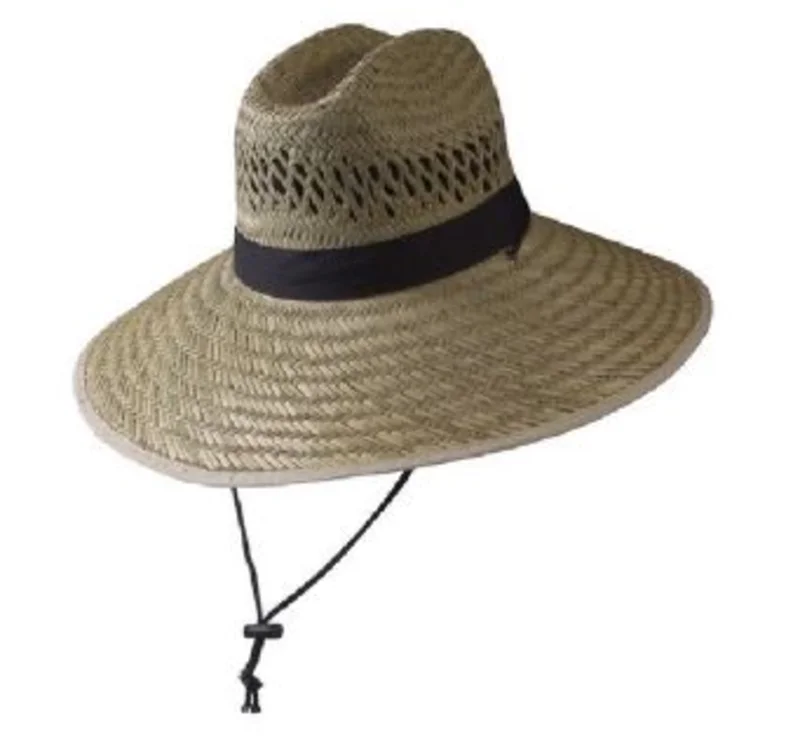 Turner Hat Sunbuster Lifeguard Hat Men's Natural Rush Straw