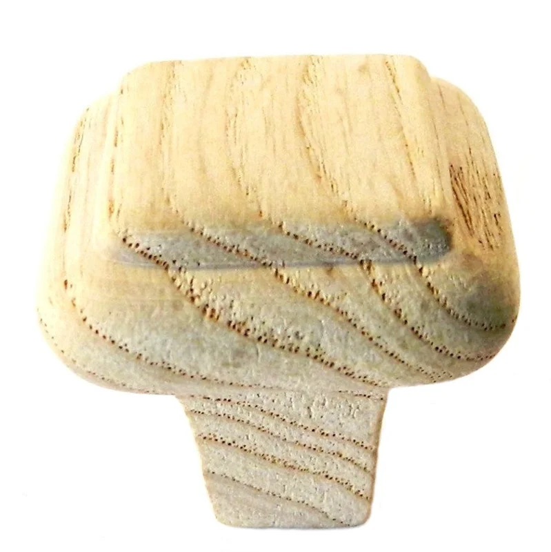 Ultra Ash Wood Square 1 1/4" Cabinet Knob 41456