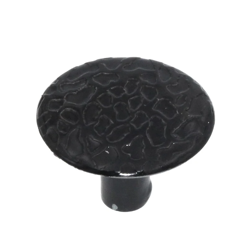Ultra Colonial 1 1/8 Inch Hammered Cabinet Knob Black 41536