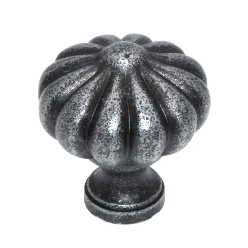 Ultra Designer's Edge 1 1/4 Inch Cabinet Decorative  Knob Antique Silver 41689R1