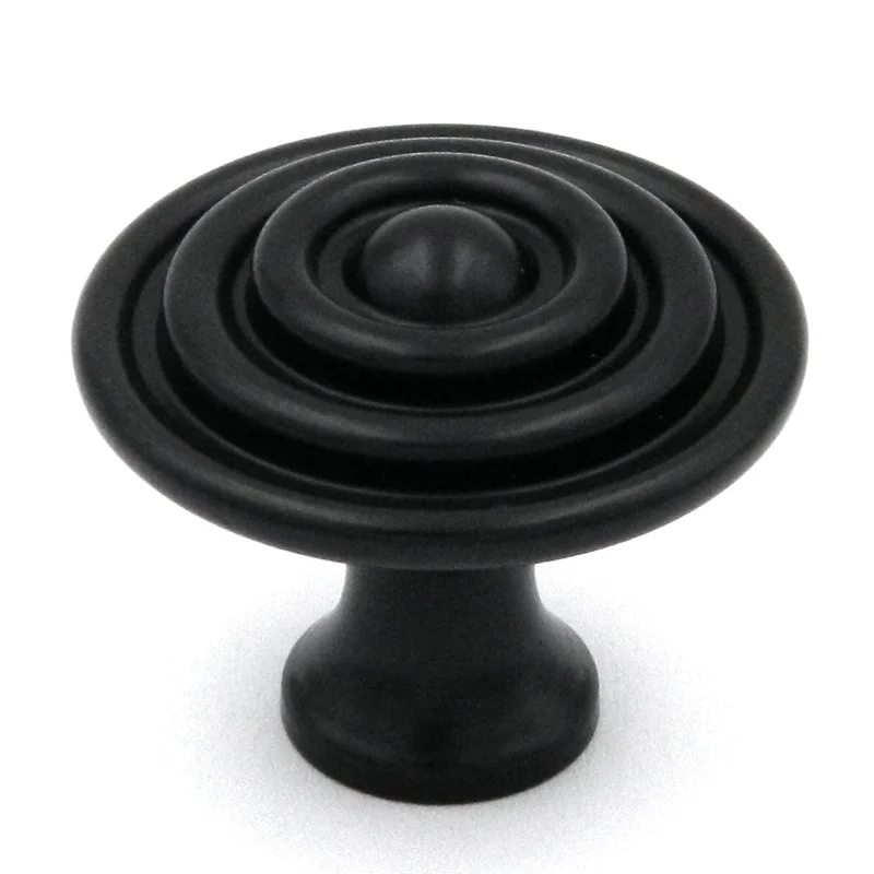 Ultra Designer's Edge Dark Oil-Rubbed Bronze Round Circles 1 1/2" Knob 41876