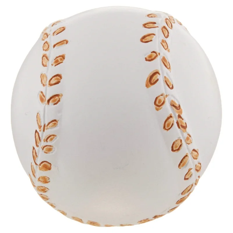 Ultra Designer's Edge White Tan Resin Baseball 1 1/4" Knob 41745
