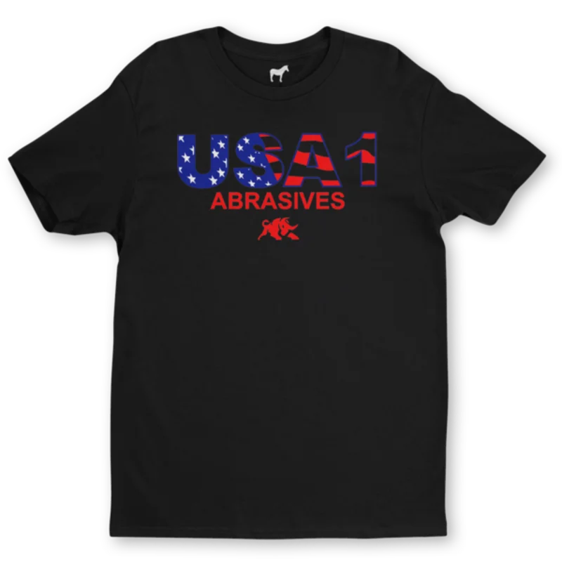 USA1 Abrasives Black T-Shirt