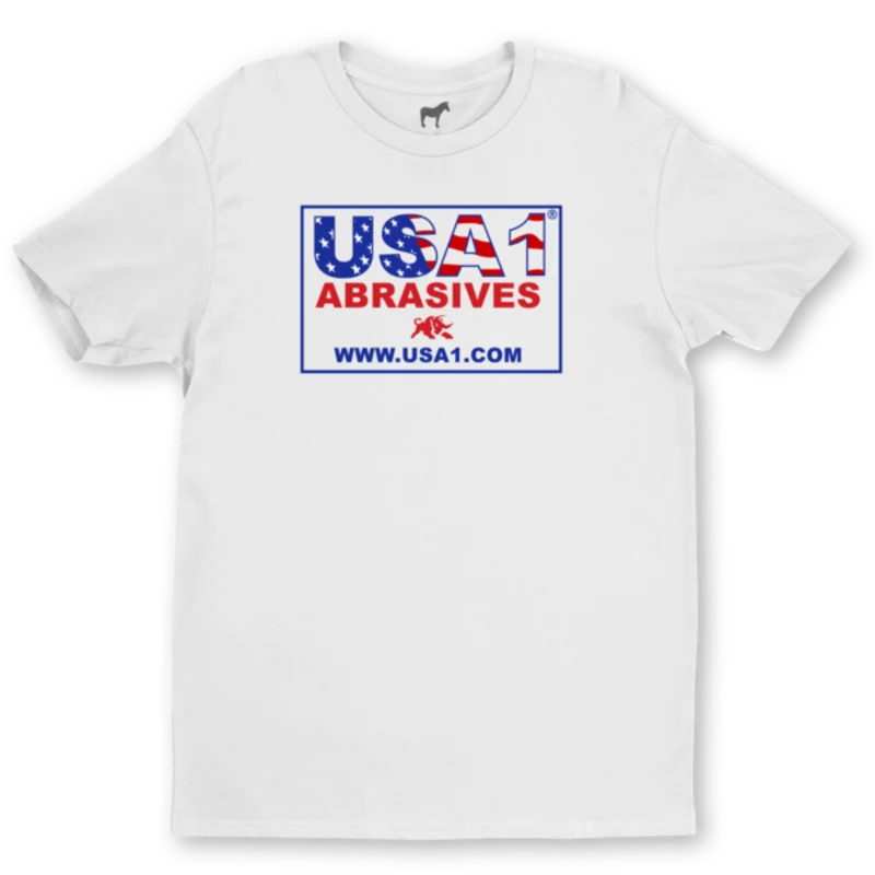 USA1 Abrasives White T-Shirt