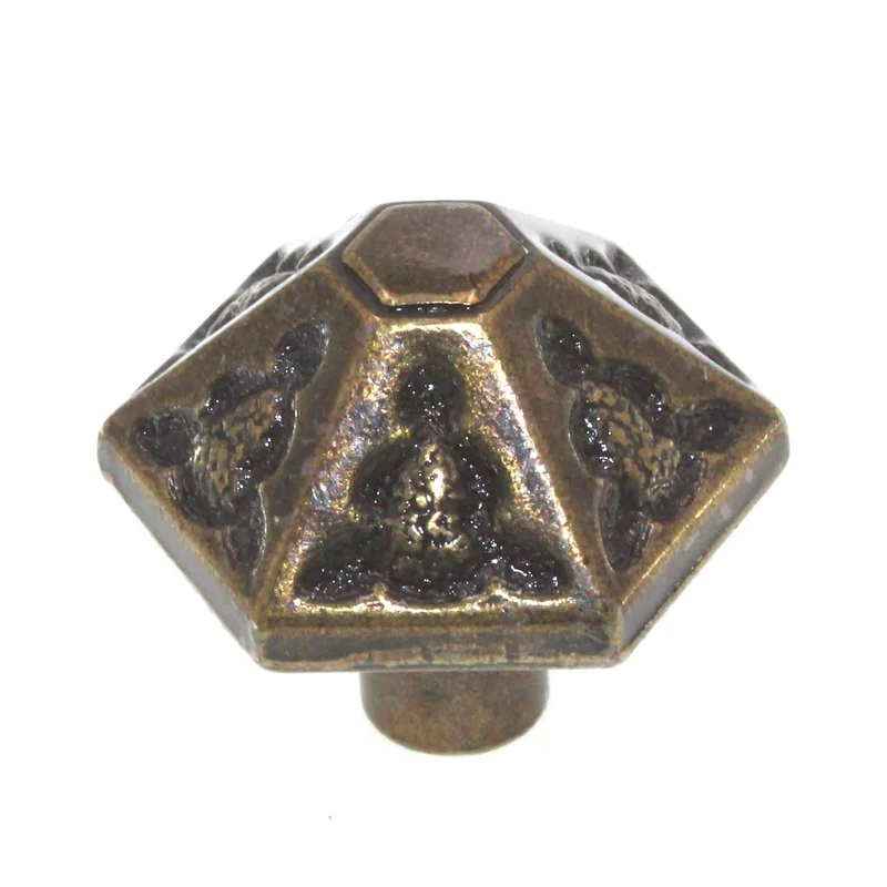 Vintage Ajax Antique English Spanish 1 3/8" Espaa Royale Cabinet Knob 956-AE