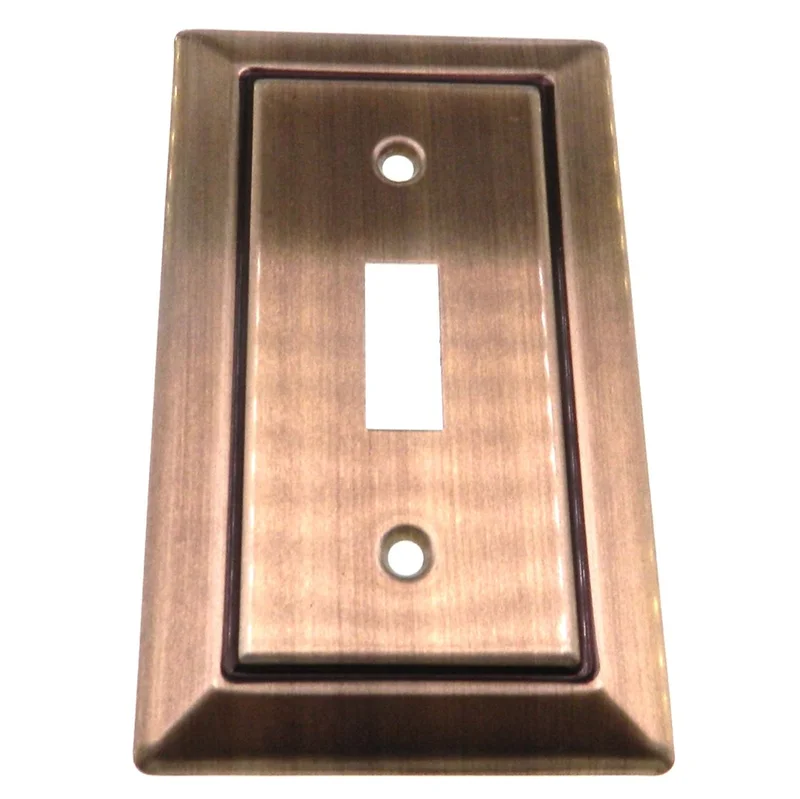Vintage Amerock Accents Single Light Switch Wall Plate Antique English C4381-AE