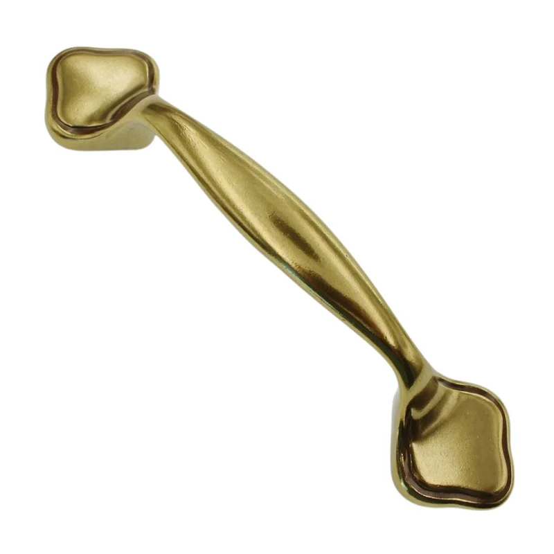 Vintage Amerock Allison Light Brass 3"cc Cabinet Arch Pull Handle 253LB