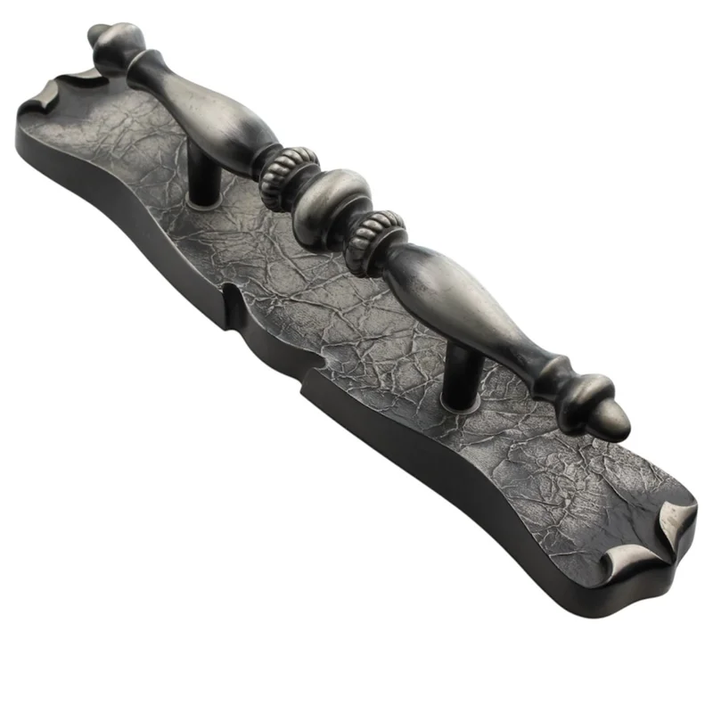 Vintage Amerock Carriage House Door Entry Handle Antique Silver 9062-AS