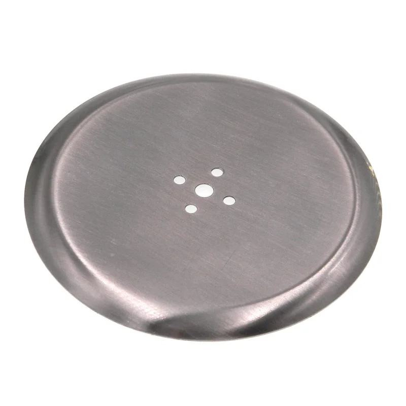 Vintage Amerock Concave Brushed Chrome 3 3/8" Cabinet Knob Backplate EO502-26D