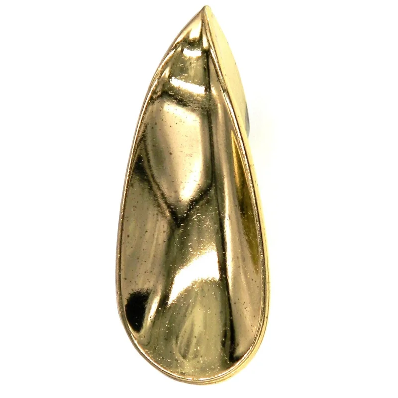 Vintage Amerock Heirloom Polished Brass 2" Drop Petal Cabinet Knob Pull BP103-3