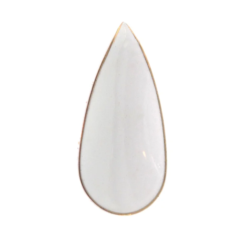 Vintage Amerock Heirloom White Gold 2" Drop Petal Cabinet Knob Pull BP103-C1