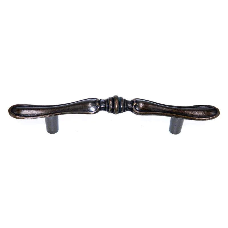 Vintage National Lock Antique English 3" Ctr. Cabinet Arch Pull Handle 675-10L