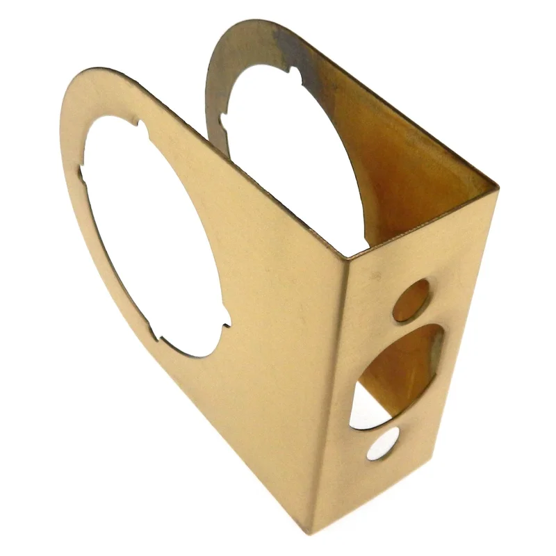 Warwick 1 3/8" Door Edge Guard Reinforcer 2 3/8" Backset Polished Brass SH1074PB