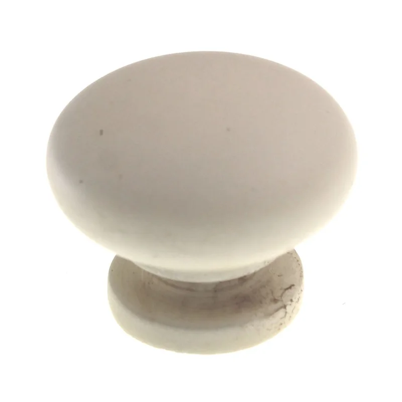 Warwick 1 9/16" Woodgrain Round Cabinet Knob Off White WA880-OW