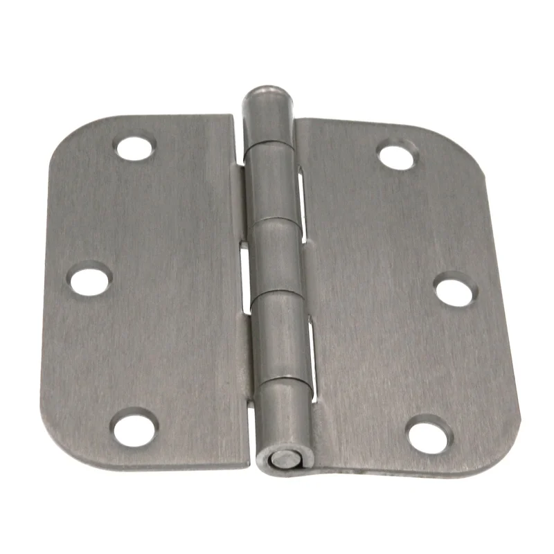 Warwick 3 1/2" Door Hinge 5/8" Radius Corner Satin Nickel BDA3012SN