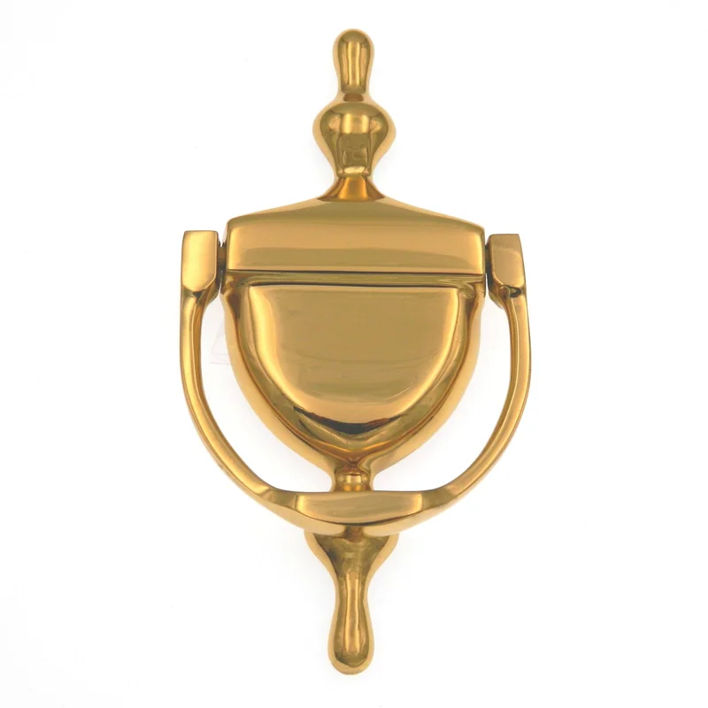 Warwick Classic Traditional Standard Door Knocker, Polished Brass DA3002PB