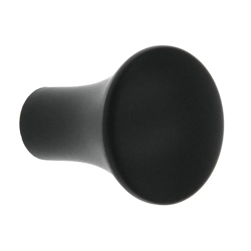 Warwick Contemporary Black 1" Solid Smooth Round Cabinet Knob Pull DH1026BL