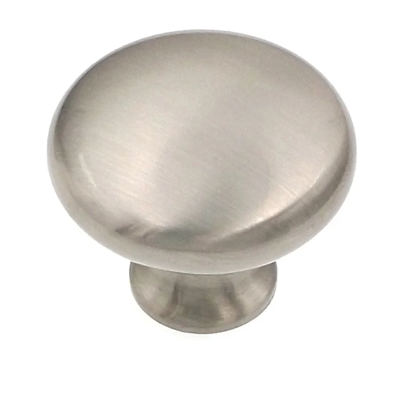 Warwick Traditional Satin Nickel 1 1/4" Solid Round Cabinet Knob Pull DH1001SN