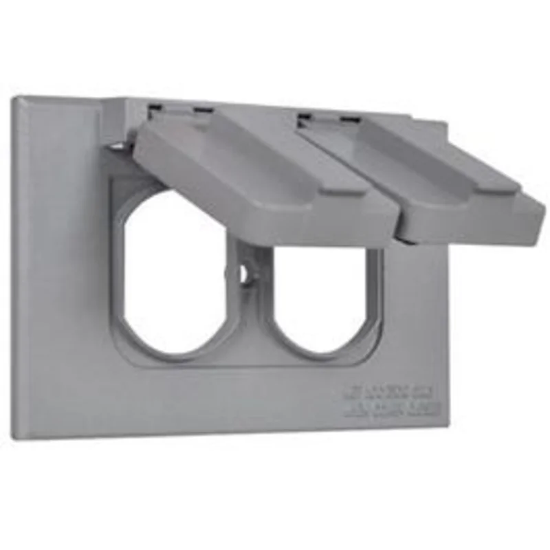 Weatherproof Flip Cover, Single Gang, Gray