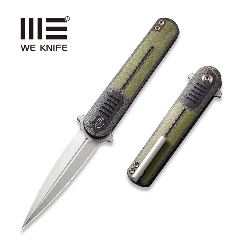 WEKNIFE Angst Flipper Knife G10 & Carbon Fiber Handle(3.06" CPM S35VN Blade) 2002A