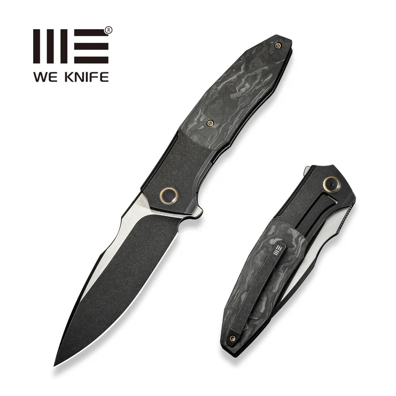 WEKNIFE Archeozoic Flipper Knife Titanium & Carbon Fiber Handle (4" M390 Blade) WE23091-1