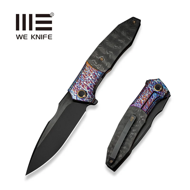 WEKNIFE Archeozoic Flipper Knife Titanium & Carbon Fiber Handle (4" M390 Blade) WE23091-3