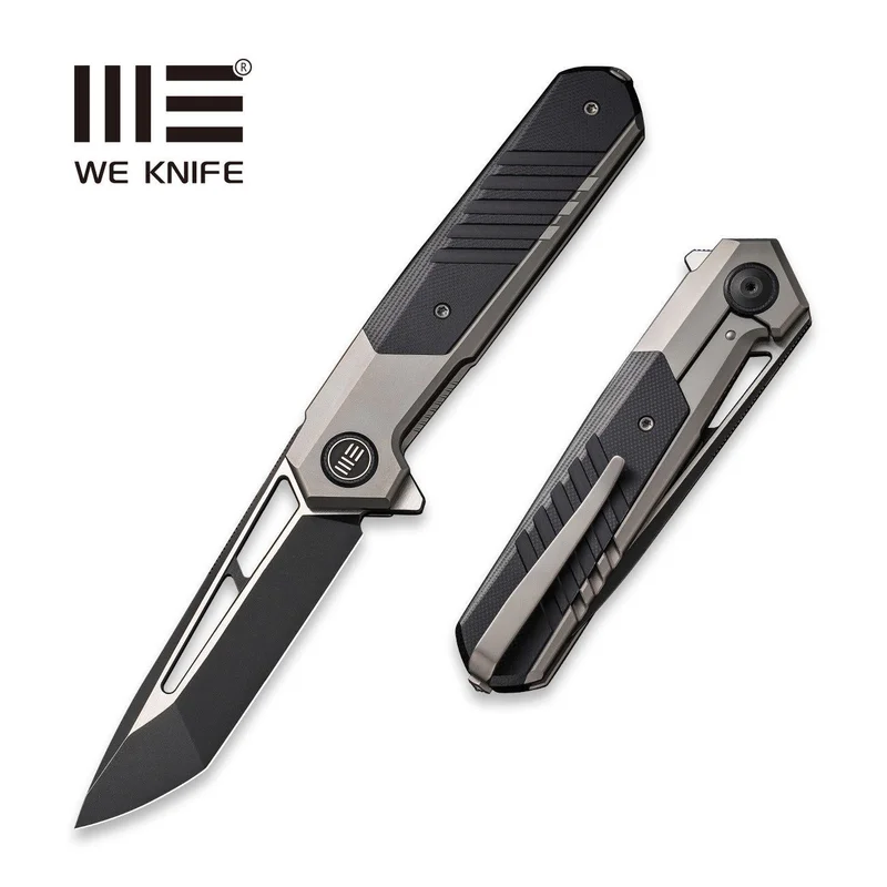 WEKNIFE Arsenal Flipper & Thumb Hole Knife Titanium & G10 Handle (3.56" CPM 20CV Blade) WE20073-3