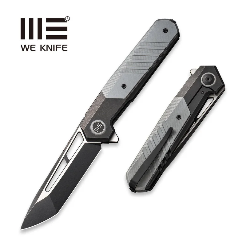 WEKNIFE Arsenal Flipper & Thumb Hole Knife Titanium & G10 Handle (3.56" CPM 20CV Blade) WE20073-4