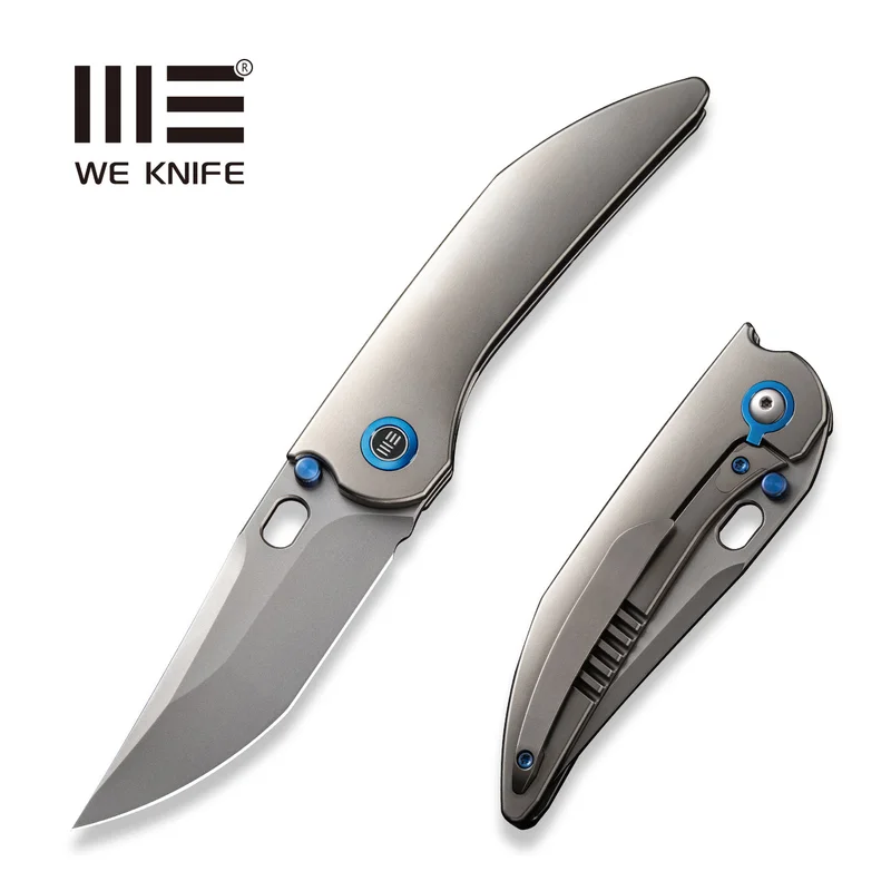 WEKNIFE Attor Thumb Stud & Thumb Hole Knife Titanium Handle (3.55" CPM 20CV Blade) WE23037B-2