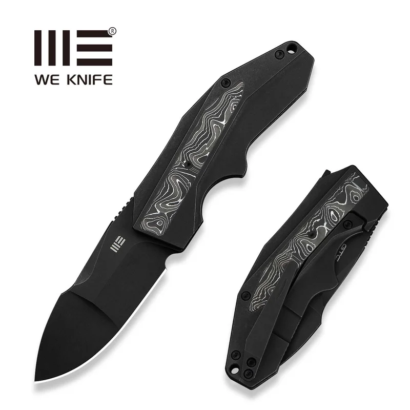 WEKNIFE Coral SLT Flipper Knife Titanium & Carbon Fiber Handle (2.95" CPM 20CV Blade) WE24044-1