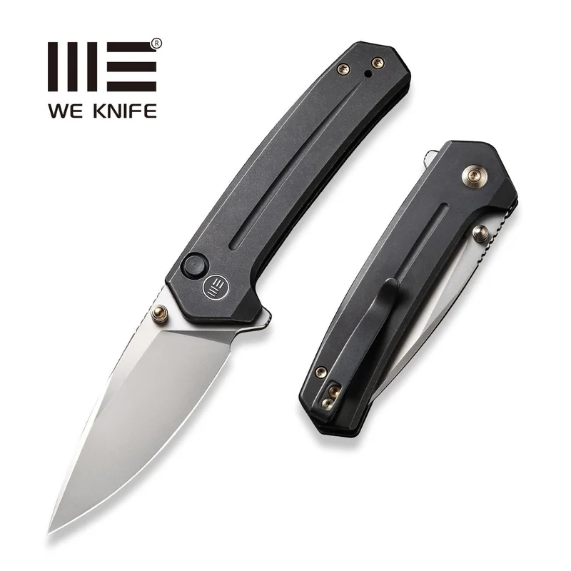 WEKNIFE Culex Flipper & Thumb Stud & Button Lock Knife Titanium Handle (2.97" CPM 20CV Blade) WE21026B-3