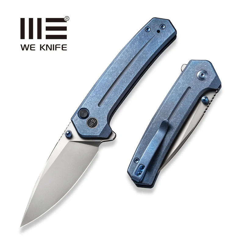 WEKNIFE Culex Flipper & Thumb Stud & Button Lock Knife Titanium Handle (2.97" CPM 20CV Blade) WE21026B-4