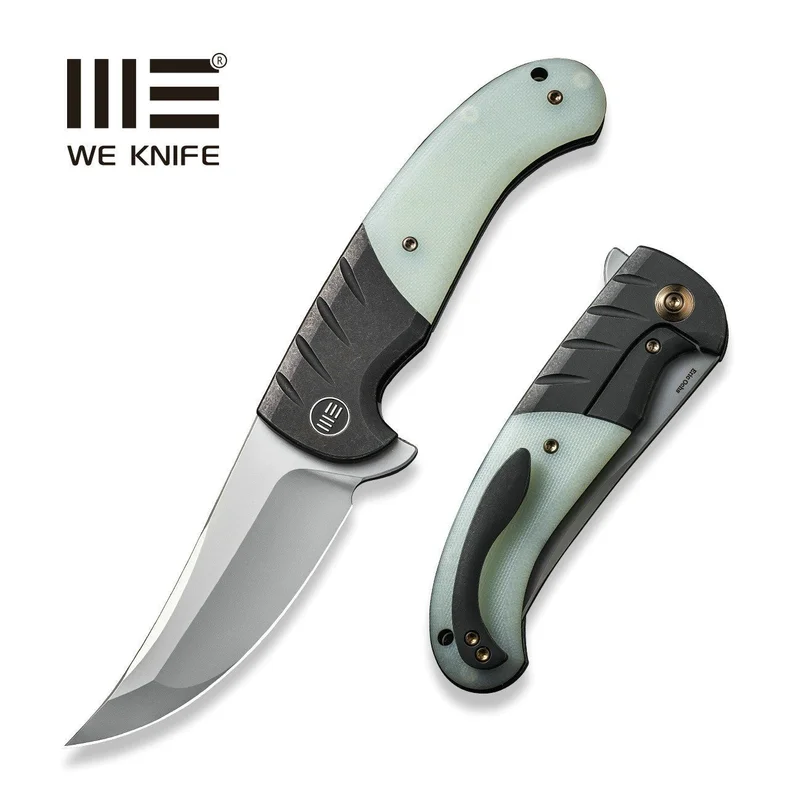 WEKNIFE Curvaceous Flipper Knife Titanium & G10 Handle (3.70" CPM 20CV Blade) WE20012-3