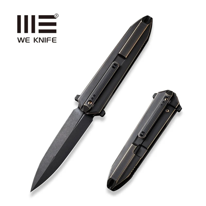 WEKNIFE Diatomic Flipper Knife Titanium Handle (3.78" CPM 20CV Blade) WE22032-1