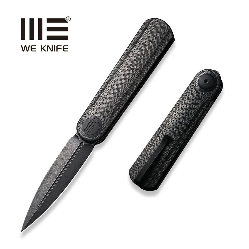 WEKNIFE Eidolon Front Flipper Knife Carbon Fiber Handle (2.87" CPM 20CV Blade) WE19074B-C
