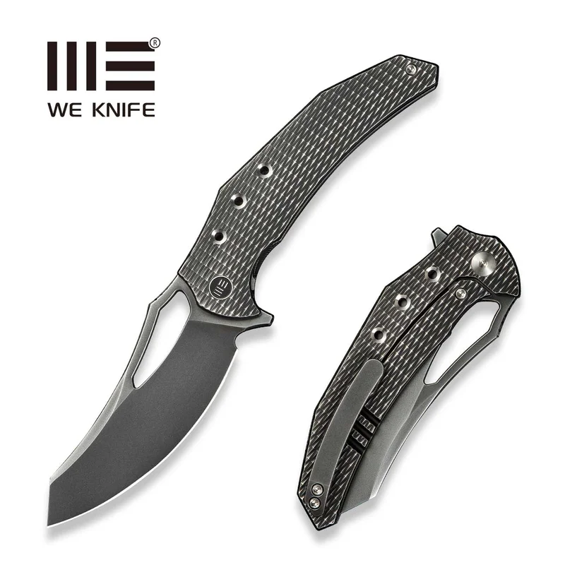 WEKNIFE Epaulette Flipper & Thumb Hole Knife Titanium Handle (3.45" M390 Blade) WE24024-4