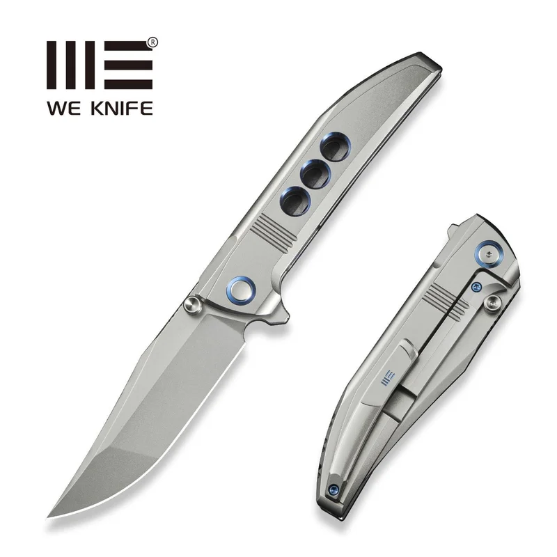 WEKNIFE Ezinta Flipper & Thumb Stud Knife Titanium Handle (3.99" M390 Blade) WE22041-2