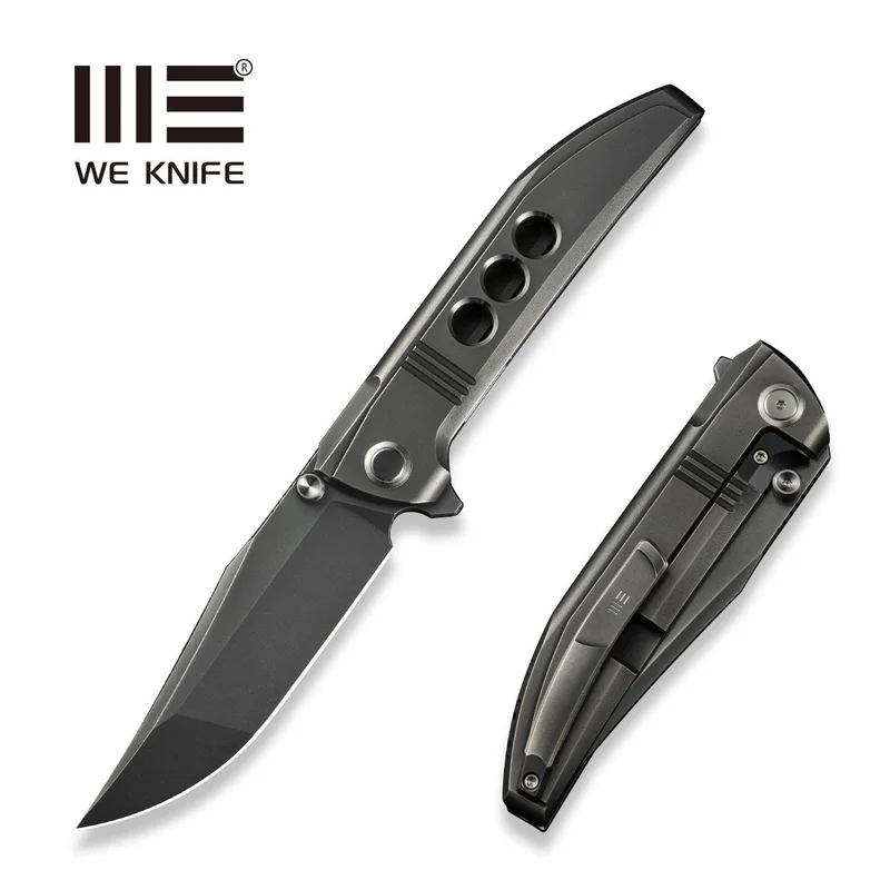 WEKNIFE Ezinta Flipper & Thumb Stud Knife Titanium Handle (3.99" M390 Blade) WE22041-3